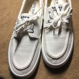 White Mens Sperry shoe